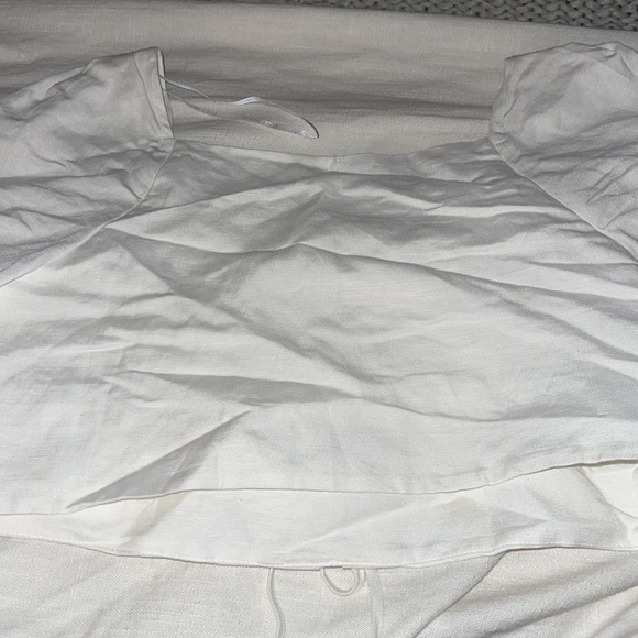 Shona Joy // Blanca Linen Lace Up Boxy Top NWOT🌛 - Picture 13 of 14